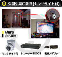 玄関又は裏口監視[センサ機能付]